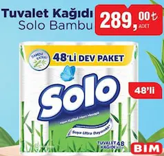 SOLO BAMBU TUVALET KAĞIDI 48'Lİ